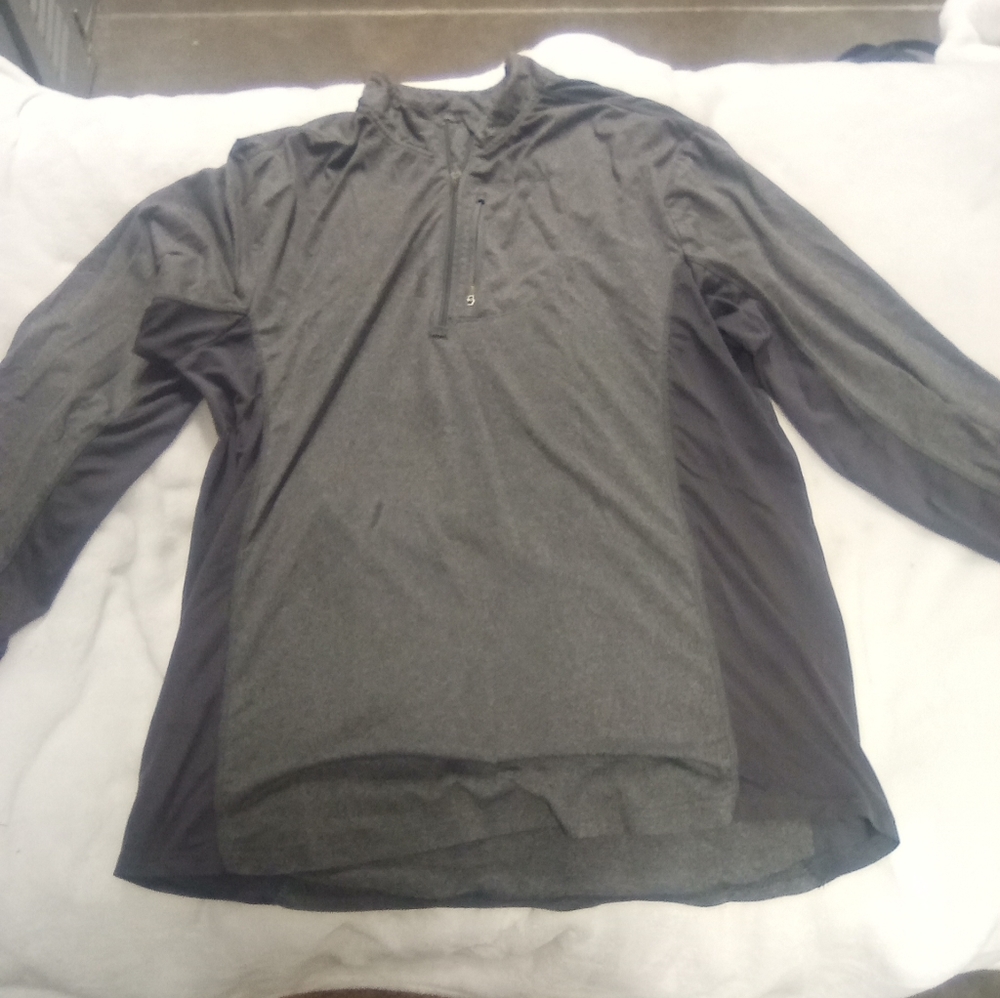 Long sleeve, Reebok, Gray, Athletic shirt. XL.